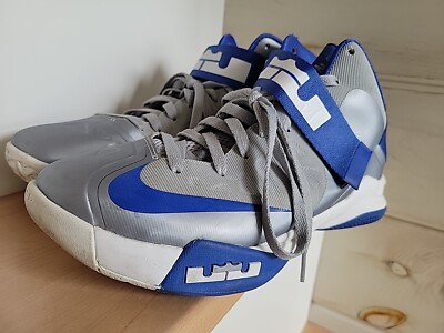 Nike Lebron Zoom Soldier 6 Sneakers Men's Size 10.5 Gray & Blue