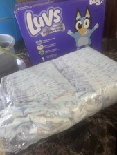 Luvs Platinum Protection Bluey Disposable Diapers Size 1, 60 left in pack
