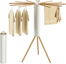 Portable Foldable Tripod Clothes Drying Rack - Space Saving Laundry Solution