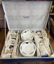 Image of Aynsley Vintage Cottage Garden Coffee Cup Saucer Set Expresso