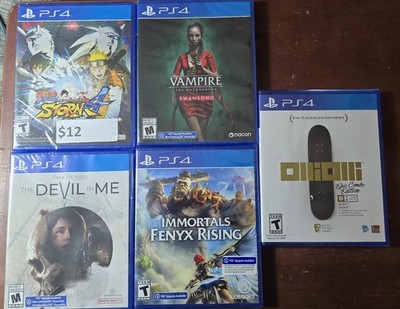 5 Brand New PS4 Playstation 4 Games Naruto, Vampire Swansong, OlliOlli, Etc.