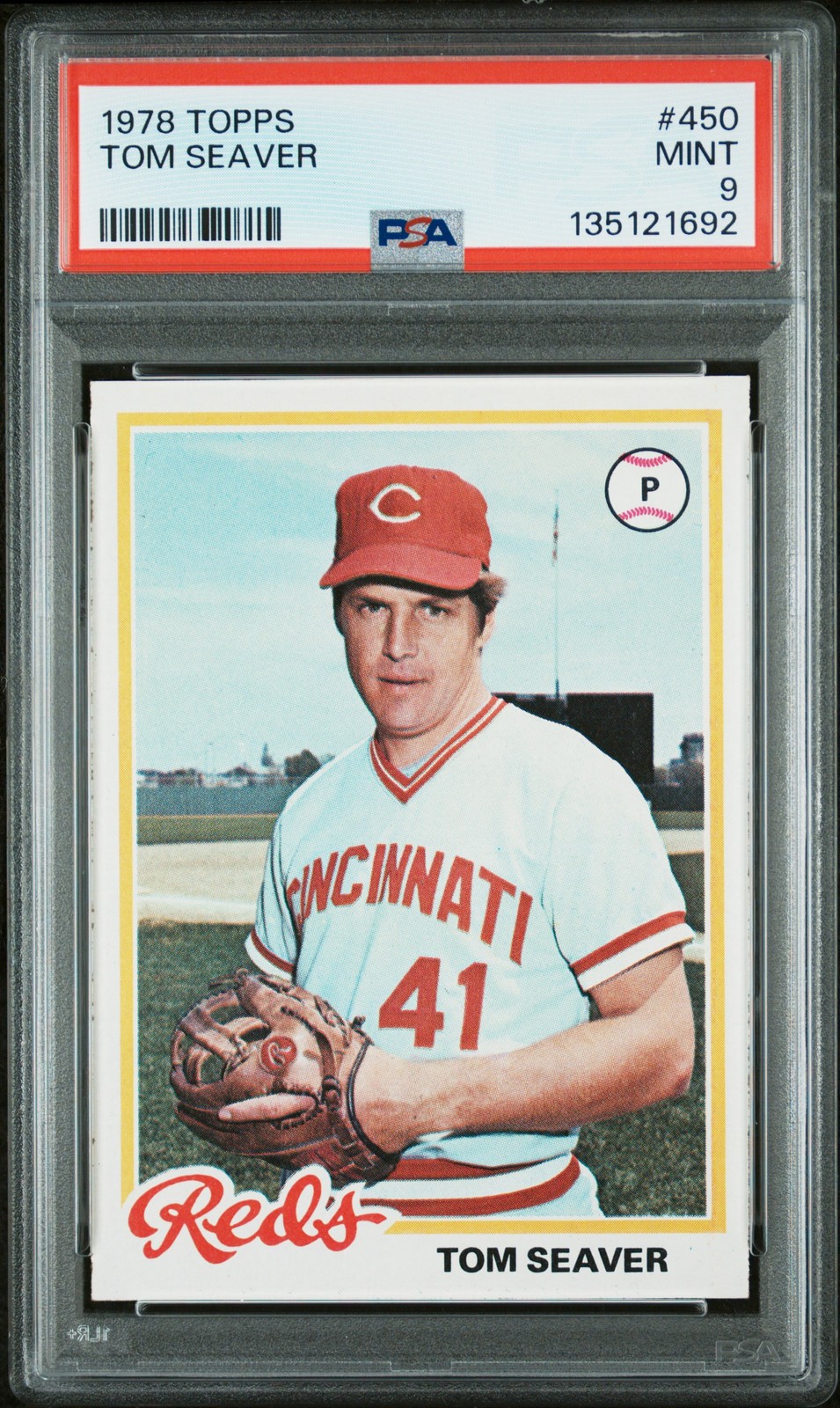 1978 TOPPS #450 TOM SEAVER PSA 9
