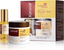 Karseell Collagen Maca Essence Repair Set Collagen Hair Mask 500ml/Hair Oil 50ml