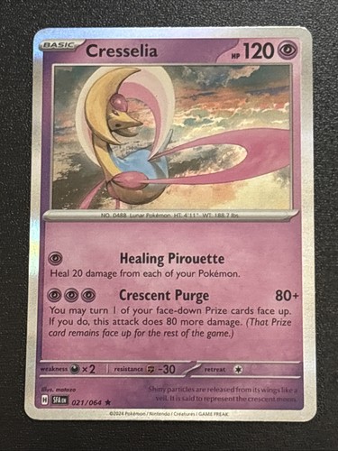 Pokémon TCG Shrouded Fable Cresselia Holofoil 021/064 Rare