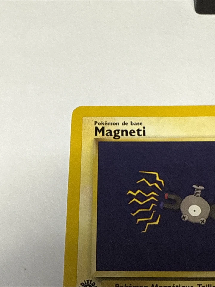 FRENCH Pokémon Card  "MAGNETI" First Edition 2000 Team Rocket Common 60/82 LP - Image 2 of 4