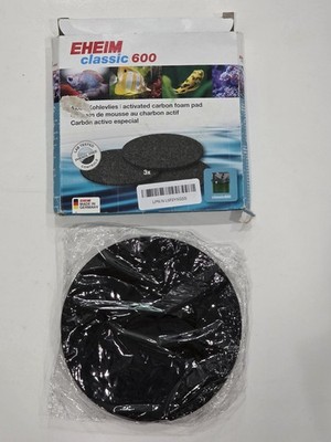 Eheim Classic 600 Activated Charbon 3 Foam Pads Pack Mad. Sealed