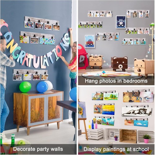 No Assembly Clip Frame with 24 Photos - Contemporary Wall Decor for Any Room - Picture 9 of 11
