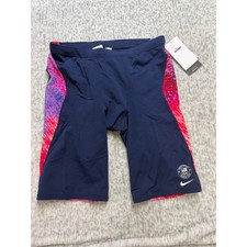 Nike Hydrastrong Mens Swim Jammers USA Olympic Team Navy Pink NESSE037 Size 34