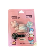 BTS BT21 Royche Cooky Red Rose Pink Macaron Car Air Freshener 2ml