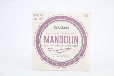 D'Addario EJ70 Saitensatz für Mandoline, Mandola, Mandocello&Mandobass Mandolin