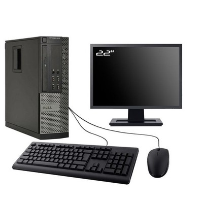 PC Dell Optiplex 9010 SFF Bildschirm 22 '' Intel I3-3220 RAM 32Go SSD 960Go W10