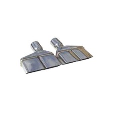 Pypes Evt88 Exhaust Tip - Dual Rectangle Tips - Slip-on - 3 In Inlet - Dual Pypes Evt88 Exhaust Tip - Dual Rectangle Tips - Slip-on - 3 In Inlet - Dual
