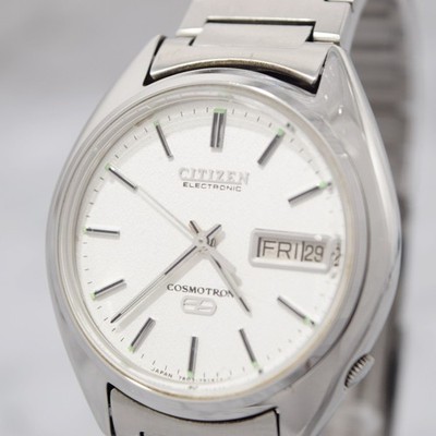 [Nahezu neuwertig] Vintage Herrenuhr CITIZEN COSMOTRON Electronic 4-791096...