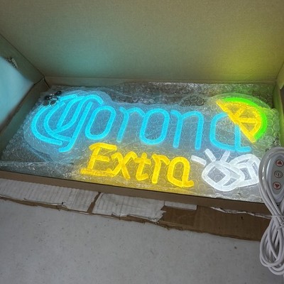 Corona Extra Neon Light Sign 12''X8'' Acrylic Beer Lamp Wall Glass New Tested