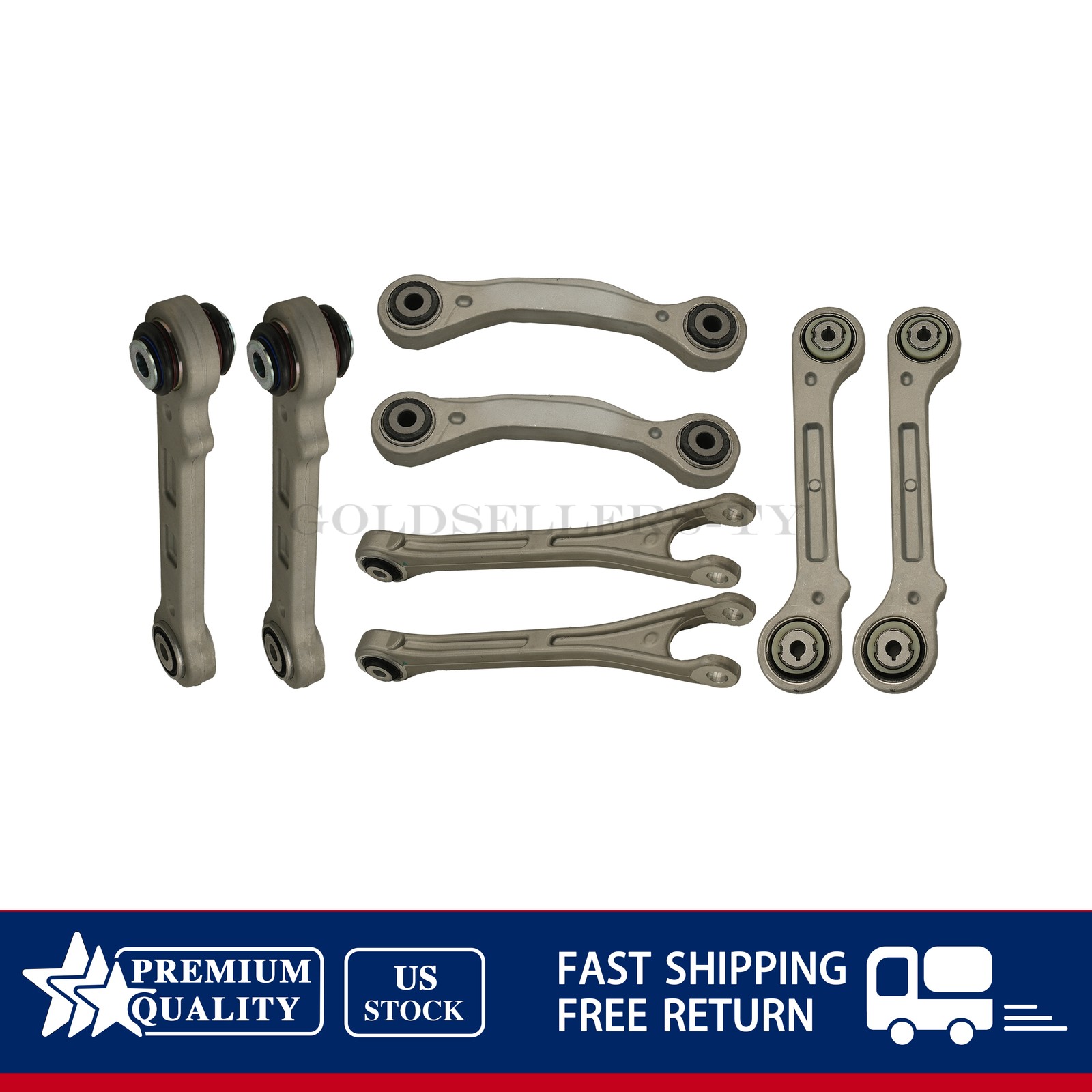 NEW 8PCS Rear Suspension Control Arm Kit For 2017+ Maserati Levante