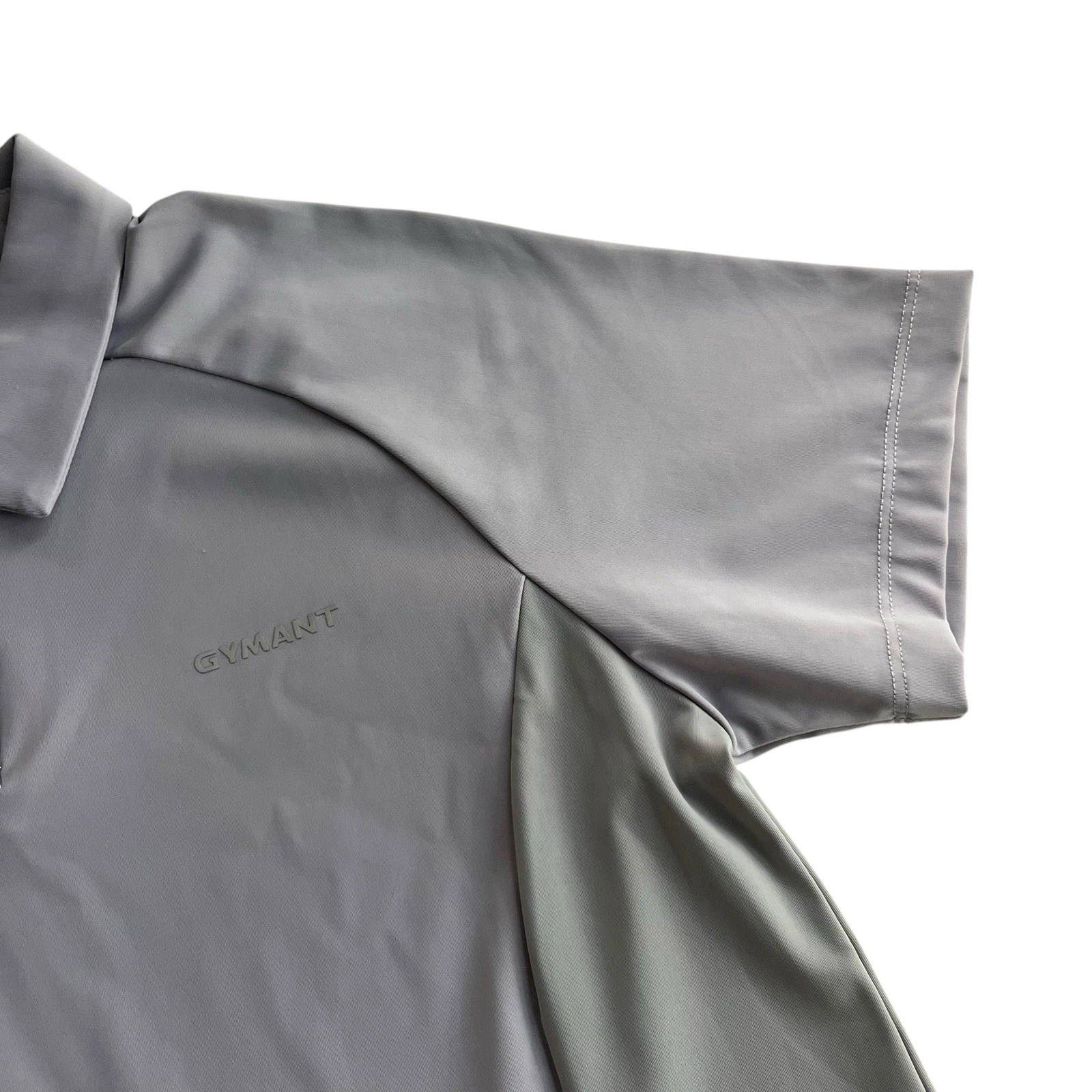 VETEMENTS Gymant Donna L Grigio Viola Colorblock Maniche Corte Colletto Polo Abito Sportivo