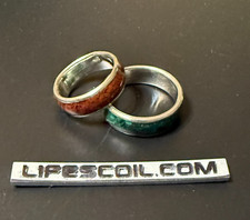 Custom Sterling Silver Band Ring with Natural Stone