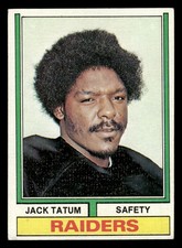 1974 Topps Football Card #14 Jack Tatum