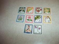 NIUE Cook Islands Stamps SG 141-50 Scott 122-31 OG Never Hinged FLOWERS