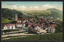 Elzach i. B., Gesamtansicht mit Kirche, Ansichtskarte 1913 