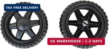 2 Pack Shopping Cart Wheels Replacement 5 inch Dia Rubber Foam Wheel Repair for