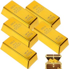1-10*Gold Bar Door Stopper Brick Fake Golden ...