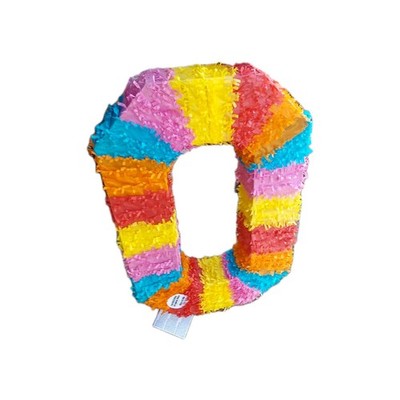 Unique Pinata Number 0 Multicolor for  Kids Birthday Slap Pinata (GAR)