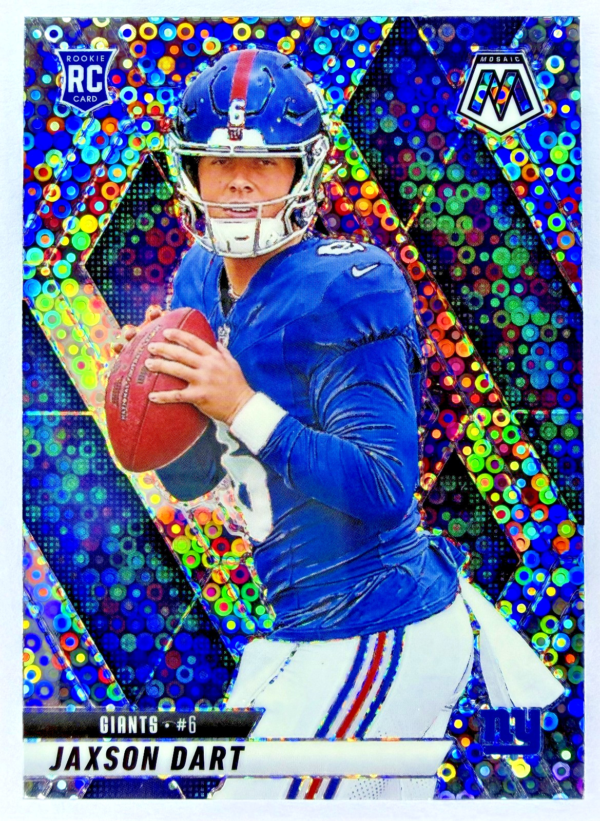 2025 Mosaic JAXSON DART #362 RC Rookie No Huddle Silver Disco Prizm - Giants