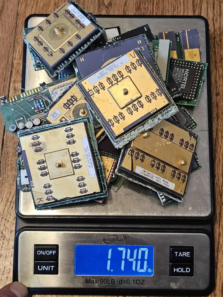 1.7LB Misc Scrap High Grade Ceramic IC CPU Gold Recovery Alpha HP WE HYBRID + - Image 2 of 4