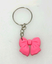 Pink Bow Keychain Cute Kawaii Bag Charm Purse Accessory Gift