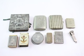 Antique Tobacciana Collectables Inc EPNS Snuff Box Cigarette Case Vesta Job Lot