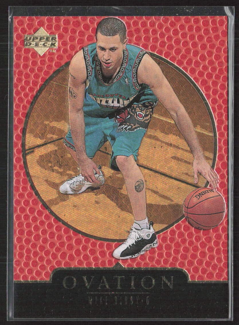 1998-99 Upper Deck Ovation #72 Mike Bibby Gold #/1000 RC Grizzlies (I)