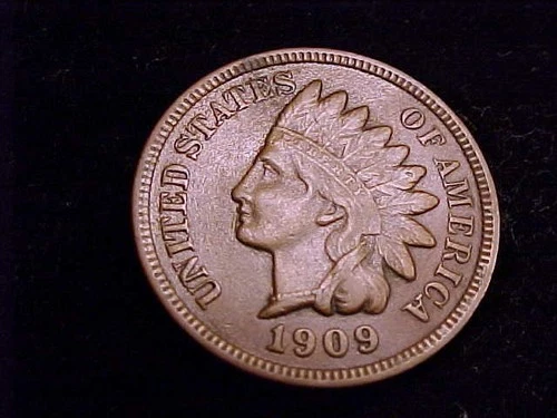 1909 Indian Head Cent, Very Fine Grade.