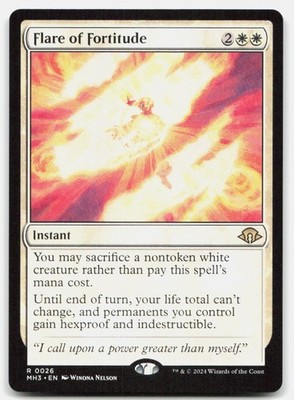 Flare of Fortitude 26 Rare Modern Horizons 3 Magic: The Gathering Near Mint