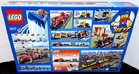 NEW SEALED! LEGO CITY 3677 RED CARGO TRAIN / ELECTRIC MOTOR / TRACKS / POWER