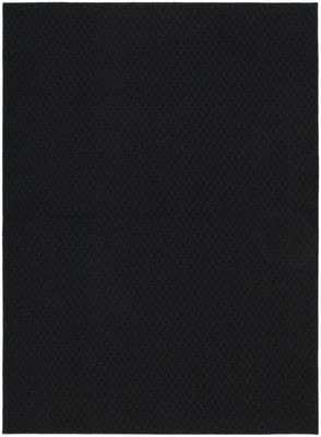 Town Square Black 8' x 10' Non Slip Area Rug for Living Rooms & Hallways, Sty...
