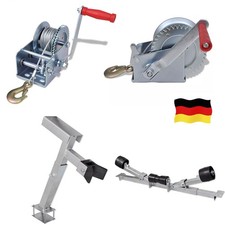 Handseilwinde Bootswinde Anhänger Windenstand Windenbock Stahl Stützhalterung VC