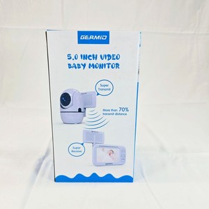 GERMID 5" Video Baby Monitor LCD 6000mAh 2-Way Audio Night Vision Temp Alert