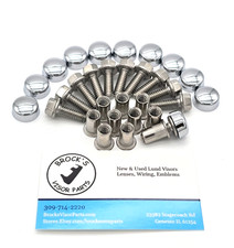 Lund Cab Sun Moon Visor Mounting Hardware Stainless Bolts Rivet Nut Chrome Caps