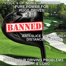 XLONG HOT VERSION ANTISLICE USGA BANNED ILLEGAL DRAW OFFSET 515ccOVERSIZE DRIVER