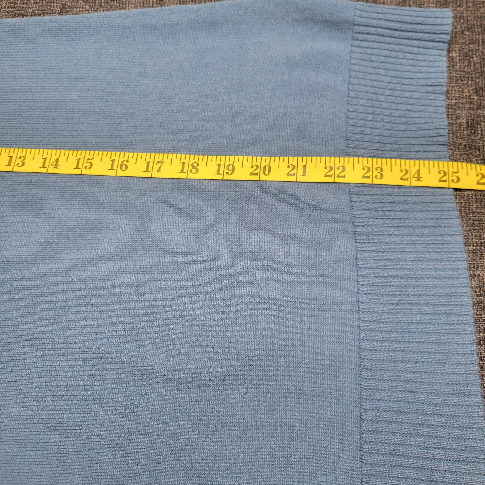 Womens Sweater XX-Small Sz Blue Cotton Rayon Casual Modern Top w Scarf Set