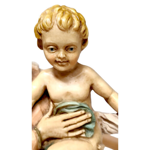 Vintage Italian Madonna & Child Jesus Statue 12.5” Christian Religious Sculpture - Picture 6 of 13