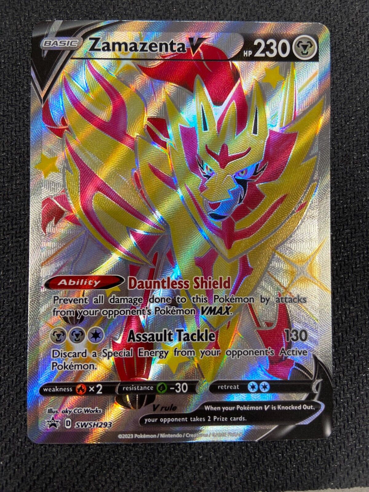 Mavin  Pokémon TCG Zamazenta V (Shiny) SWSH Black Star Promos SWSH293 Holo  Promo NM