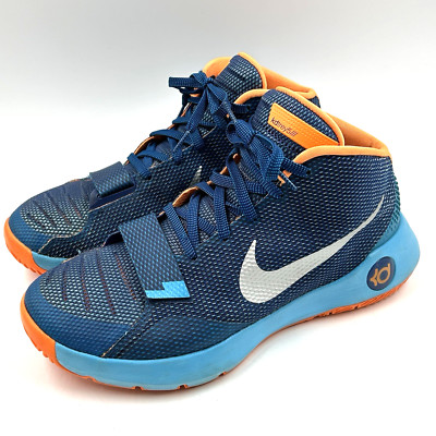 Nike KD Trey 5 III Blue Lagoon Orange Mens Shoes 749377-404 Size 10.5