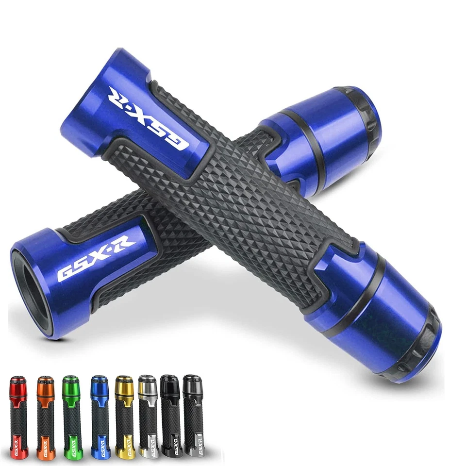 7/8" 22mm Motorcycle Handlebar Hand Grips for SUZUKI GSXR600 750 1000 250 - Image 2 of 4