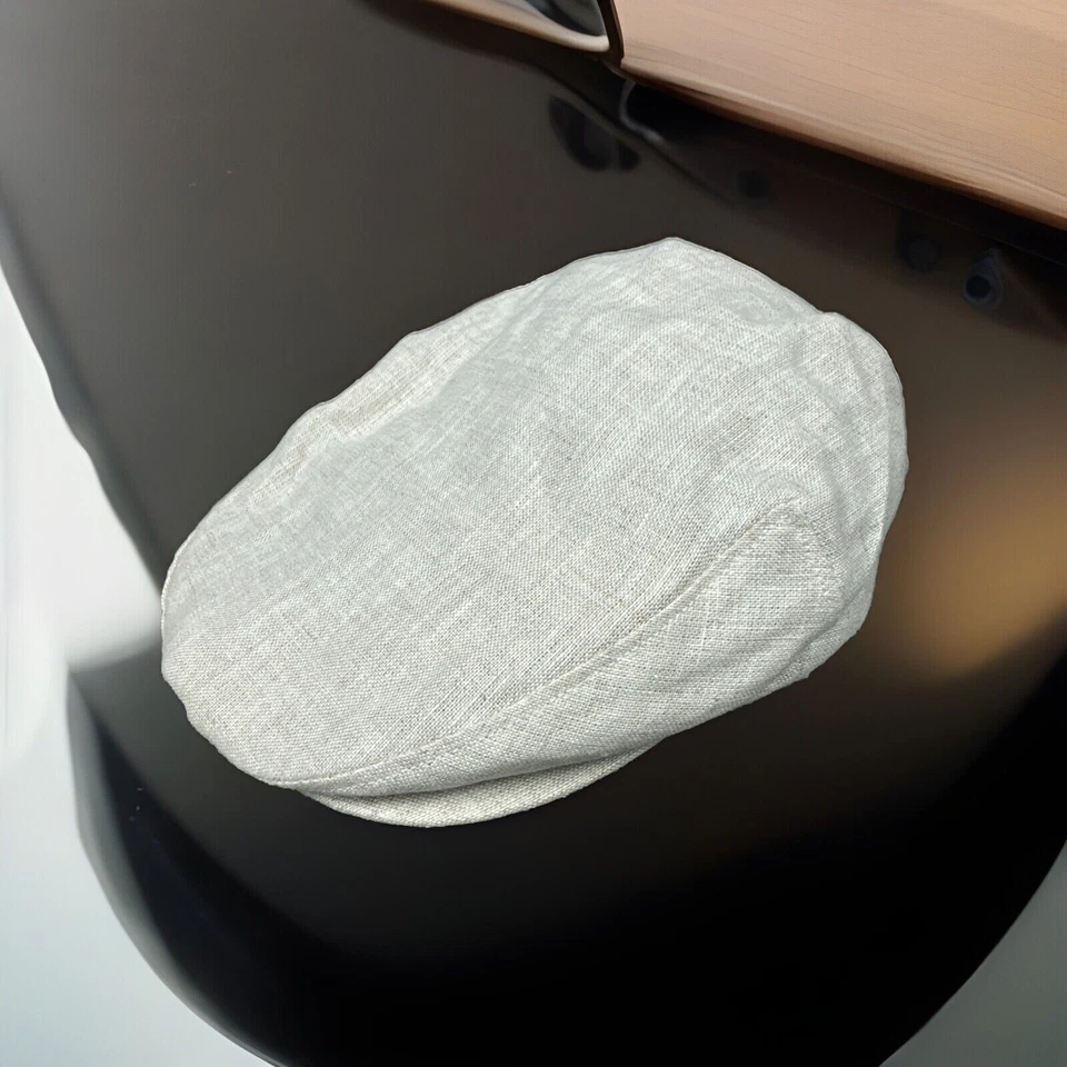 Gorra de LINO Dobbs vintage para hombre talla única para la mayoría forrada beige hecha en EE. UU. Foto 4 de 4