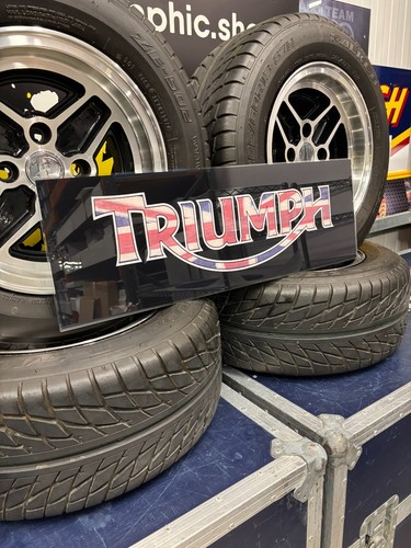 Letrero Triumph - Perfecto para garaje / taller / cueva - Imagen 2 de 4