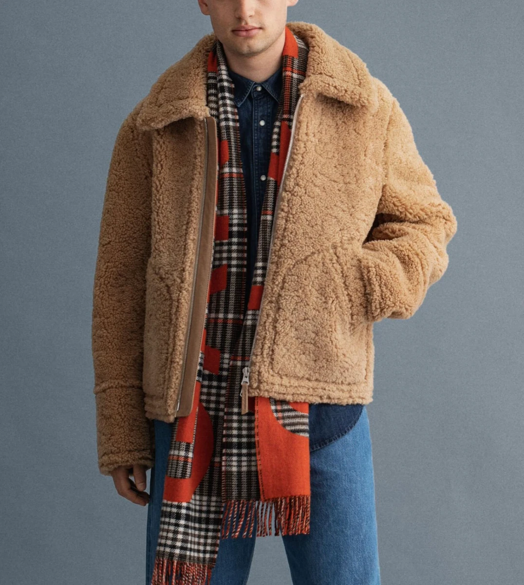 Gant Shearling Jacket 7006164 Warm Khaki XXL eBay