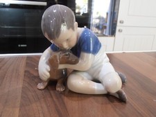 Royal Copenhagen / Bing and Grondahl 1951 Figure Boy with Dachshund No. 440