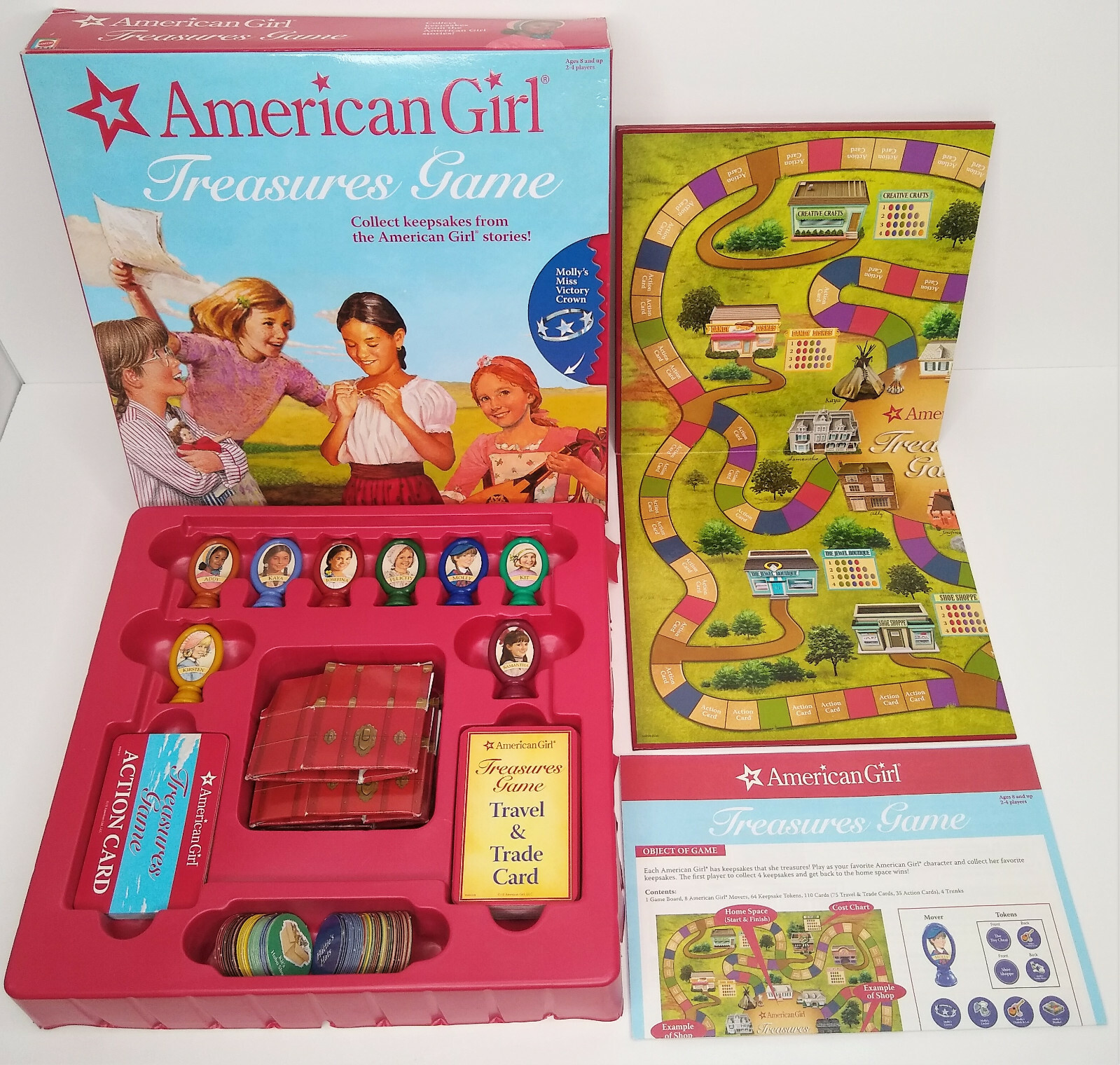 American Girl Treasures Board Game Used 24 Players Ages 8+ 2007 27084430226 eBay